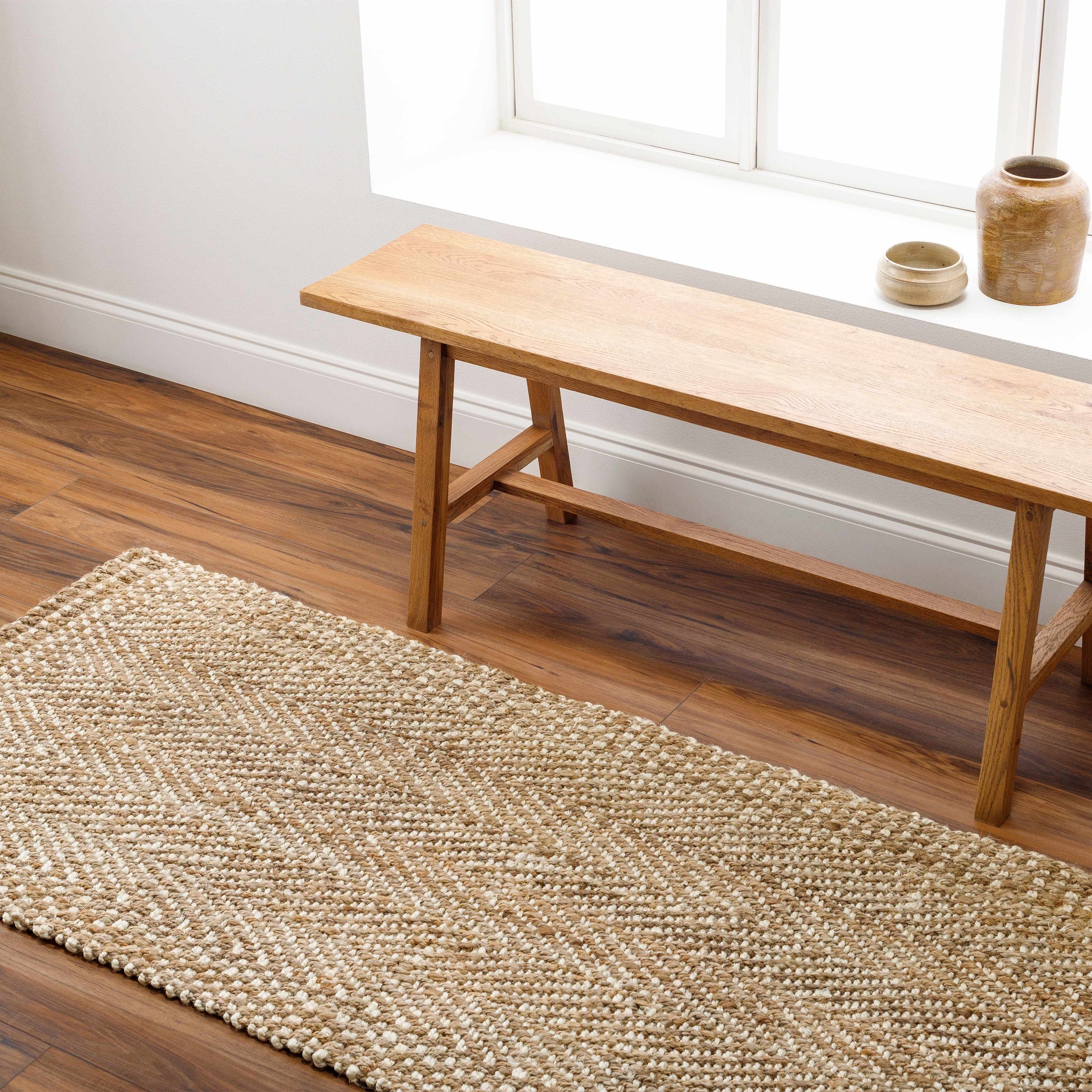 Dinah Natural Textured Jute Rug