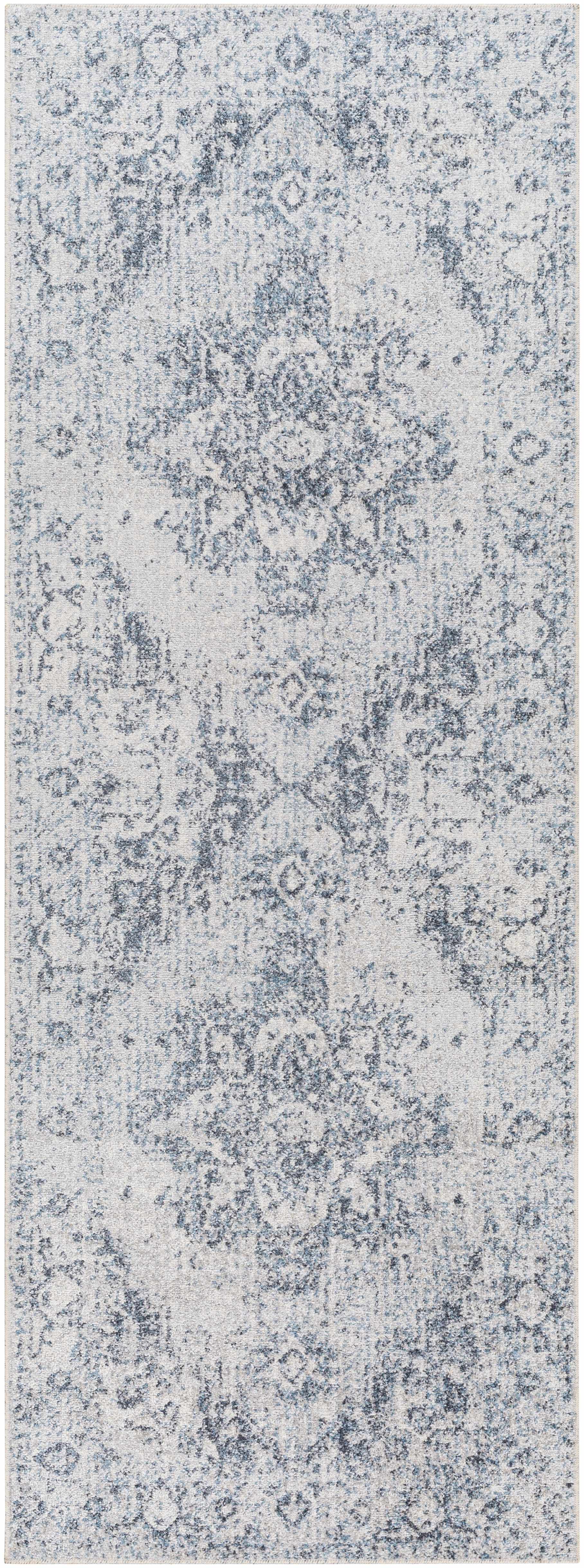 Ankti Aqua Washable Area Rug