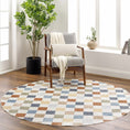 Load image into Gallery viewer, Alie Colorful Checkered Washable Rug
