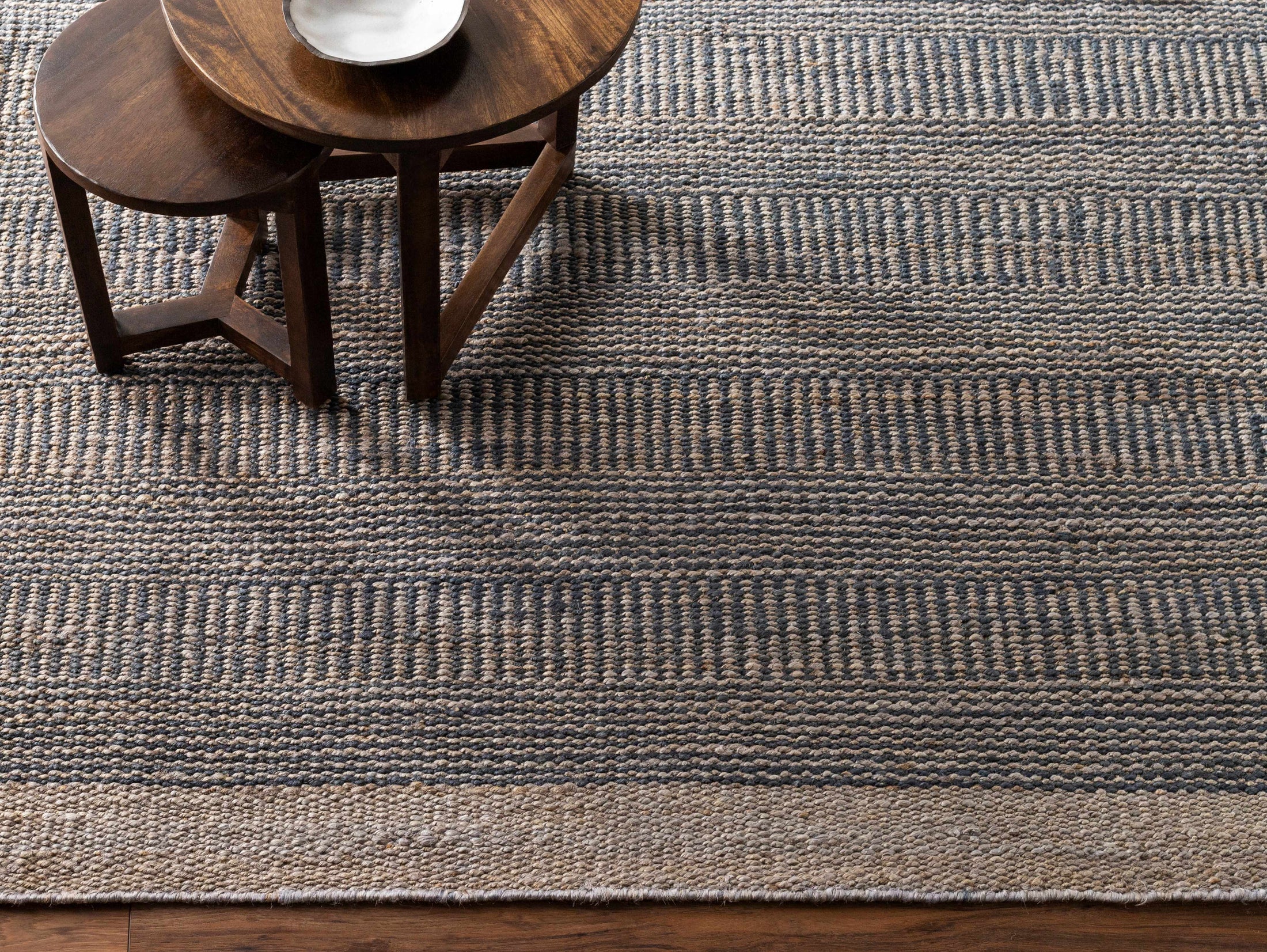 Navy Elle Jute Rug