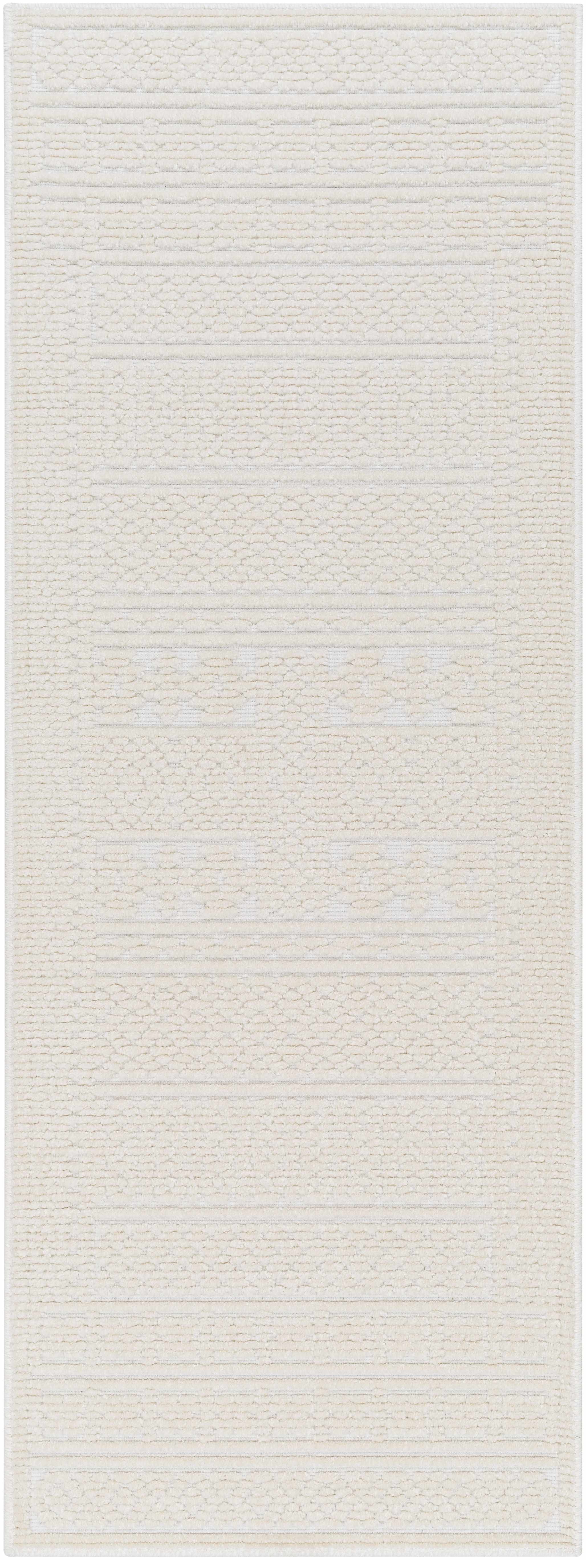 Bahar Cream Washable Area Rug