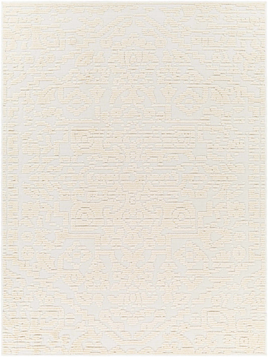 Beren Cream Washable Area Rug