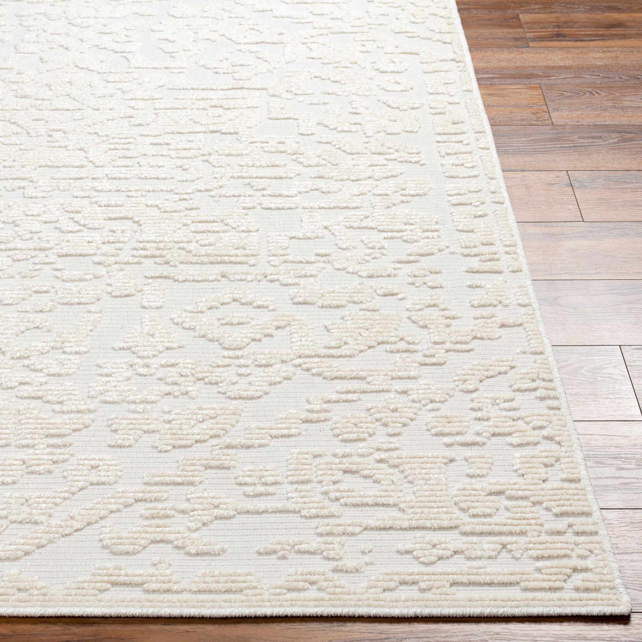 Beren Cream Washable Area Rug