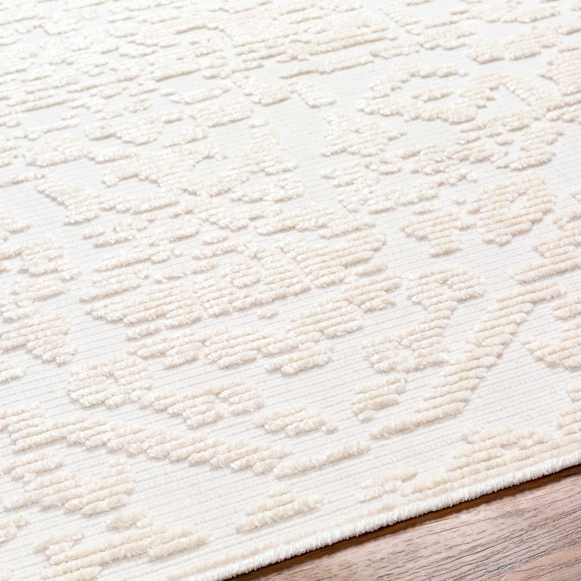 Beren Cream Washable Area Rug