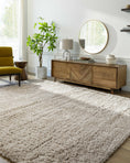 Load image into Gallery viewer, Siari Solid Oatmeal Shag Rug
