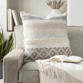 Load image into Gallery viewer, Truckee Neutral Textured Wool Throw Pillow
