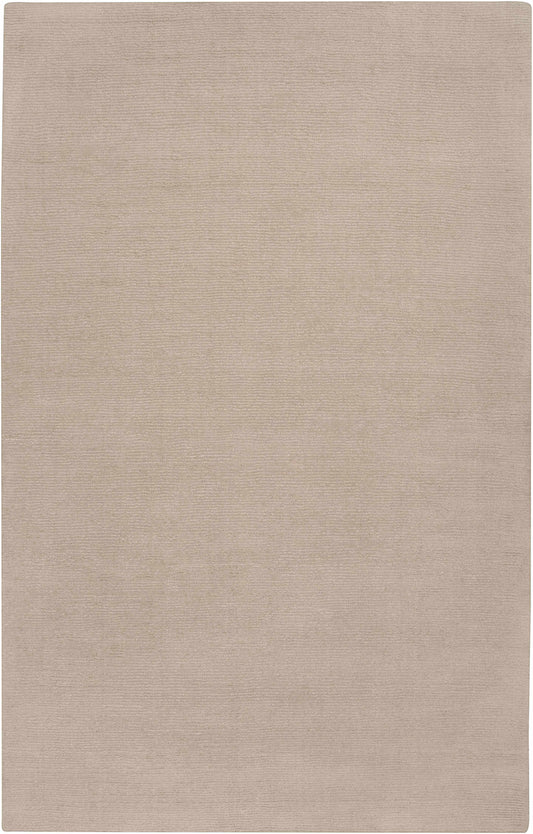 Brockton Solid Tan Wool Rug