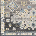 Load image into Gallery viewer, Cabacungan Black & Blue Washable Area Rug - Clearance
